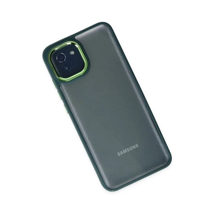 Mey İthalat®  Samsung Galaxy A03 Kılıf Dora Kapak - Haki Yeşil