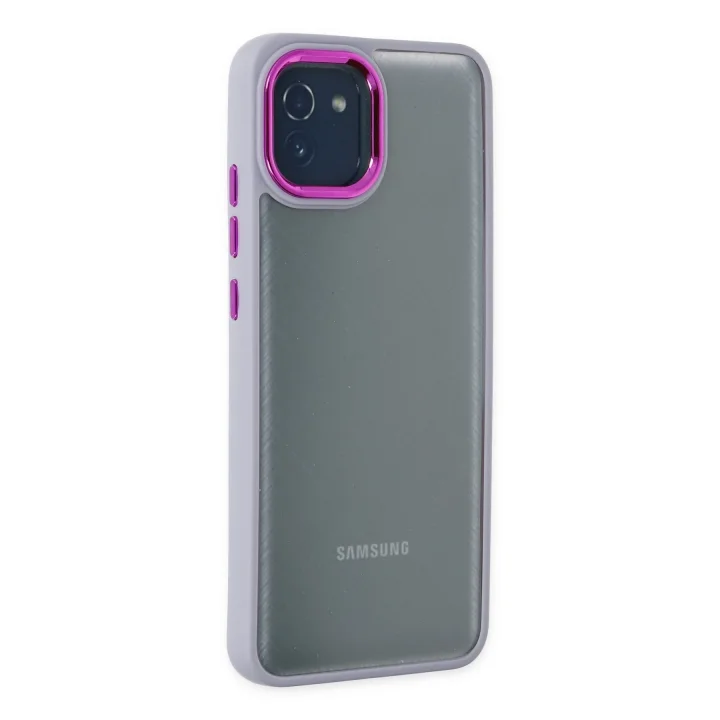 Mey İthalat®  Samsung Galaxy A03 Kılıf Dora Kapak - Lila