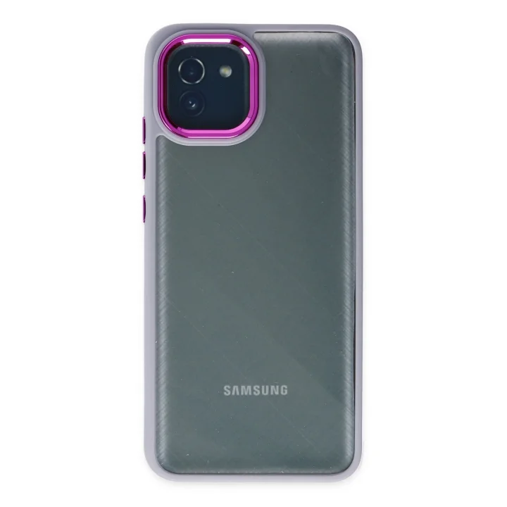 Mey İthalat®  Samsung Galaxy A03 Kılıf Dora Kapak - Lila
