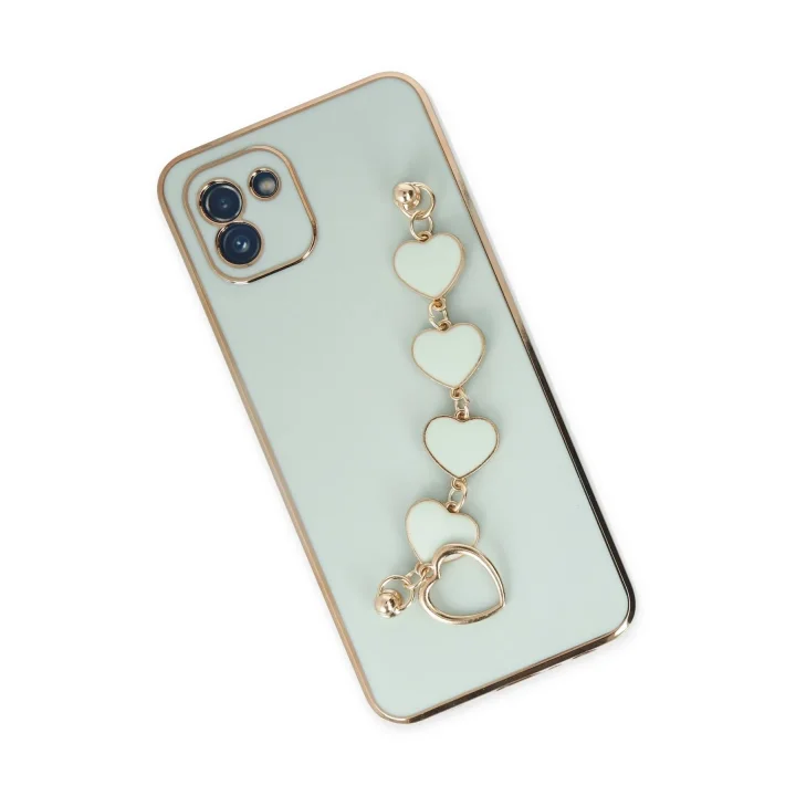 Mey İthalat®  Samsung Galaxy A03 Kılıf Esila Silikon - Su Yeşili