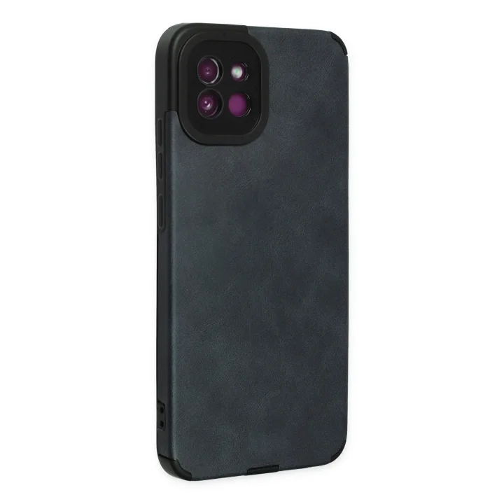 Mey İthalat®  Samsung Galaxy A03 Kılıf Loop Deri Silikon - Lacivert