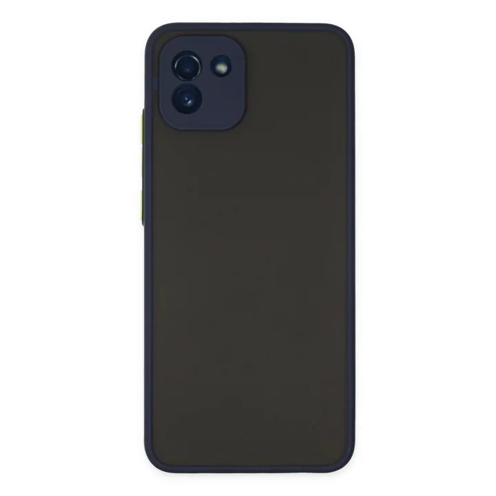 Mey İthalat®  Samsung Galaxy A03 Kılıf Montreal Silikon Kapak - Lacivert