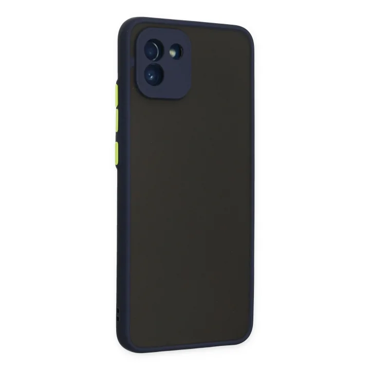 Mey İthalat®  Samsung Galaxy A03 Kılıf Montreal Silikon Kapak - Lacivert