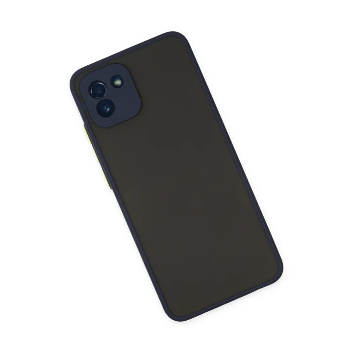 Mey İthalat®  Samsung Galaxy A03 Kılıf Montreal Silikon Kapak - Lacivert