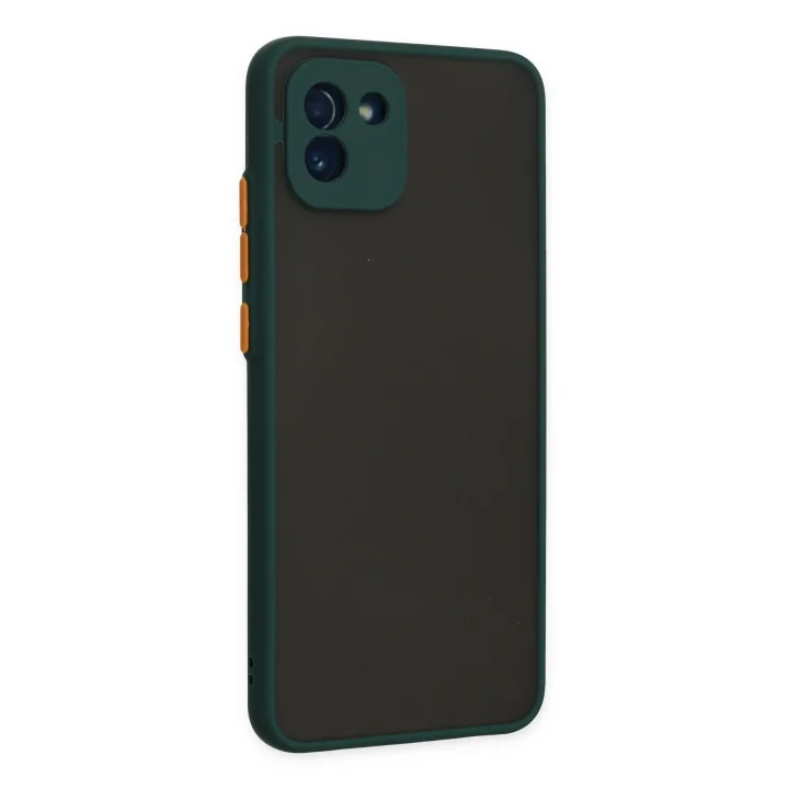 Mey İthalat®  Samsung Galaxy A03 Kılıf Montreal Silikon Kapak - Yeşil