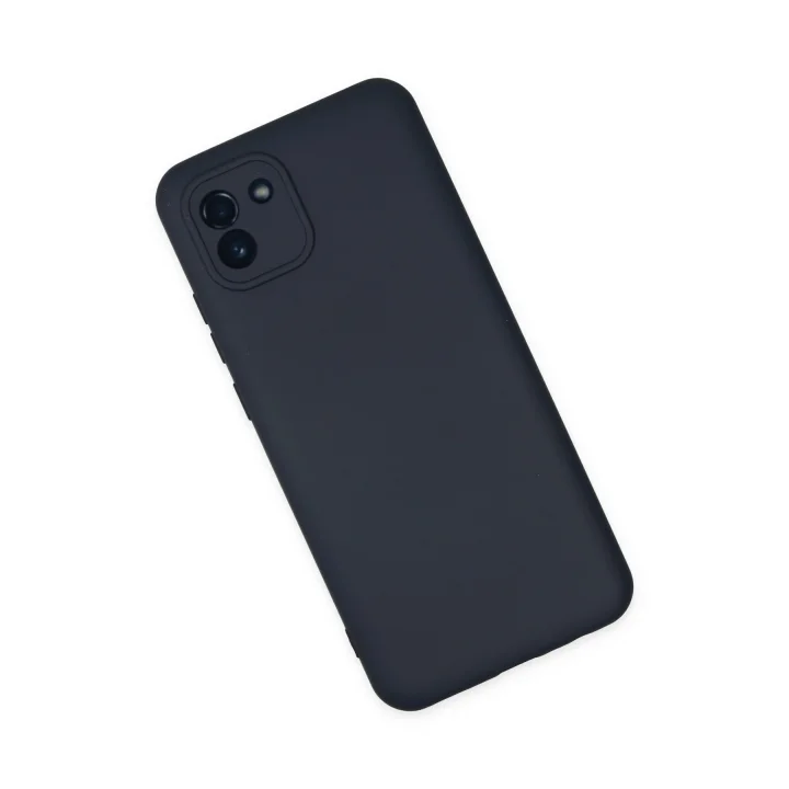 Mey İthalat®  Samsung Galaxy A03 Kılıf Nano içi Kadife Silikon - Lacivert