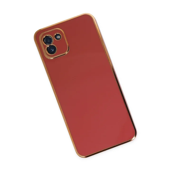 Mey İthalat®  Samsung Galaxy A03 Kılıf Volet Silikon - Kırmızı