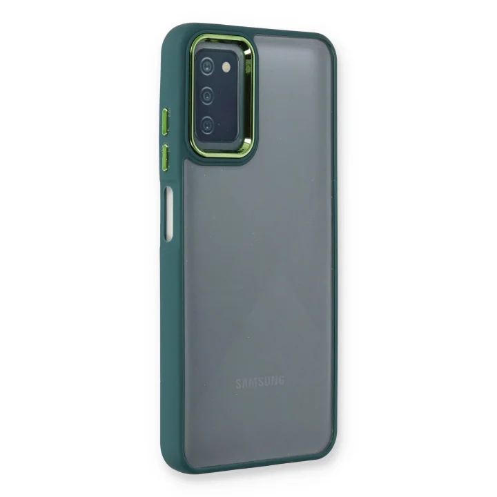 Mey İthalat®  Samsung Galaxy A03S Kılıf Dora Kapak - Haki Yeşil