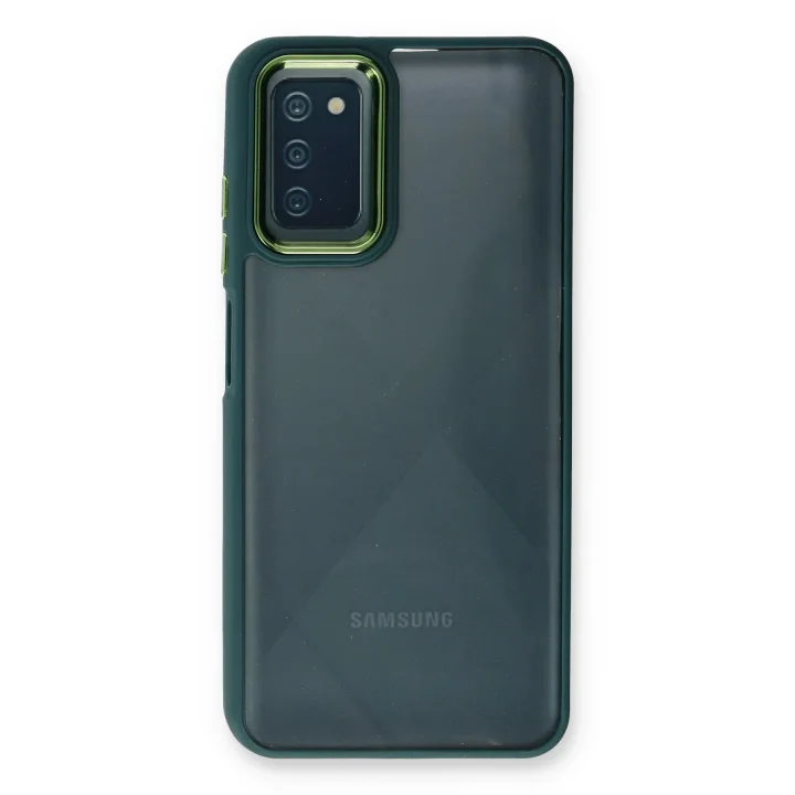 Mey İthalat®  Samsung Galaxy A03S Kılıf Dora Kapak - Haki Yeşil