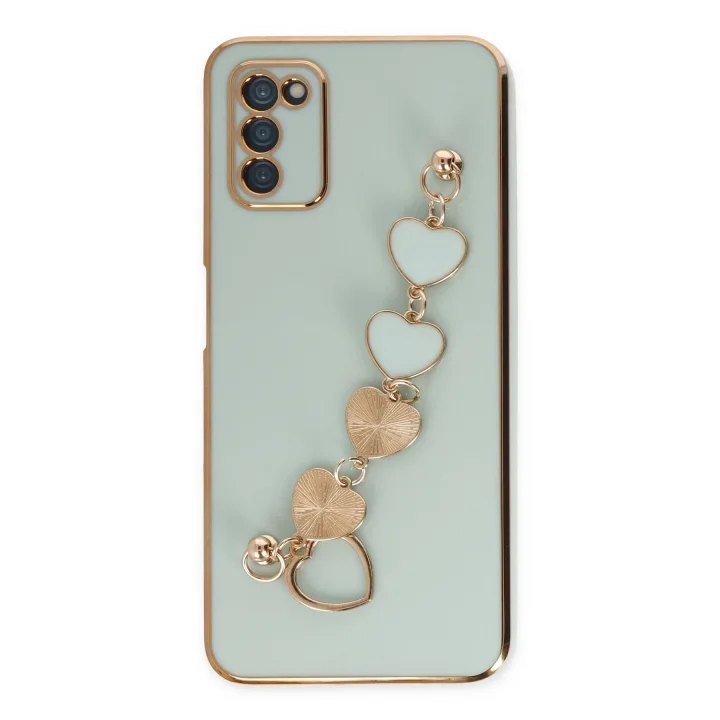 Mey İthalat®  Samsung Galaxy A03S Kılıf Esila Silikon - Su Yeşili