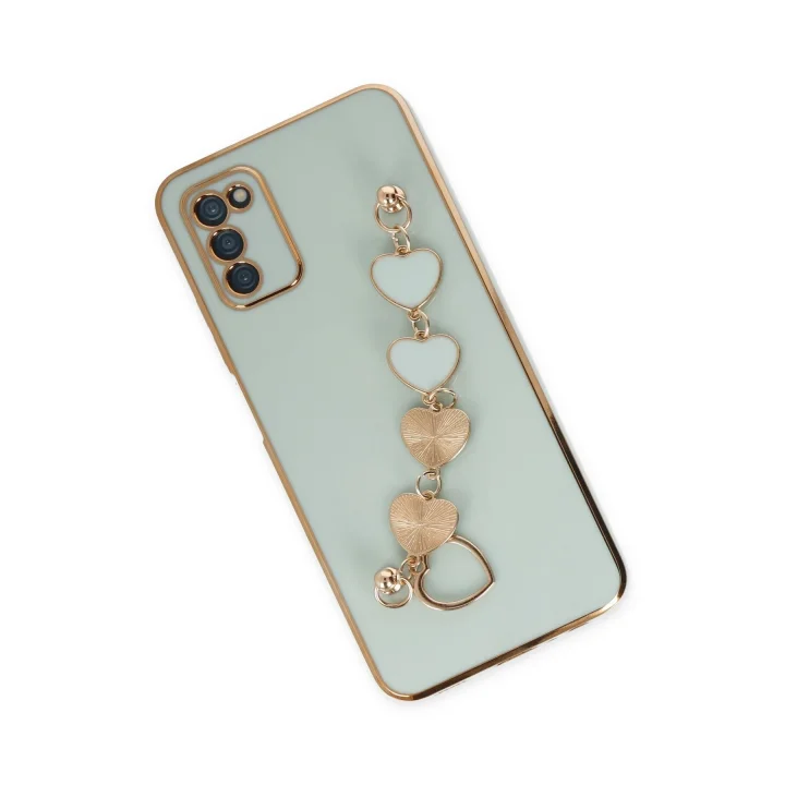 Mey İthalat®  Samsung Galaxy A03S Kılıf Esila Silikon - Su Yeşili