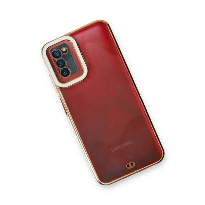 Mey İthalat®  Samsung Galaxy A03S Kılıf Liva Lens Silikon - Beyaz