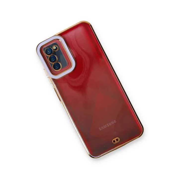 Mey İthalat®  Samsung Galaxy A03S Kılıf Liva Lens Silikon - Lila