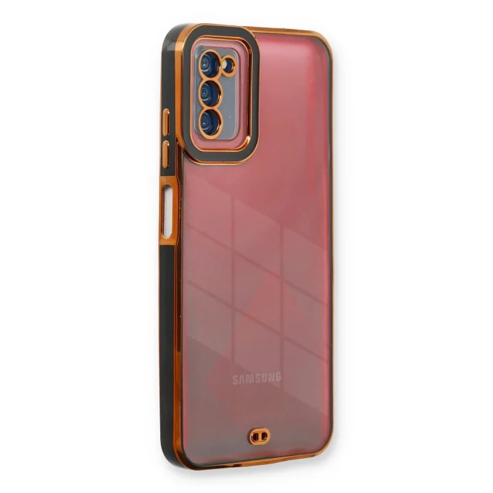 Mey İthalat®  Samsung Galaxy A03S Kılıf Liva Lens Silikon - Siyah