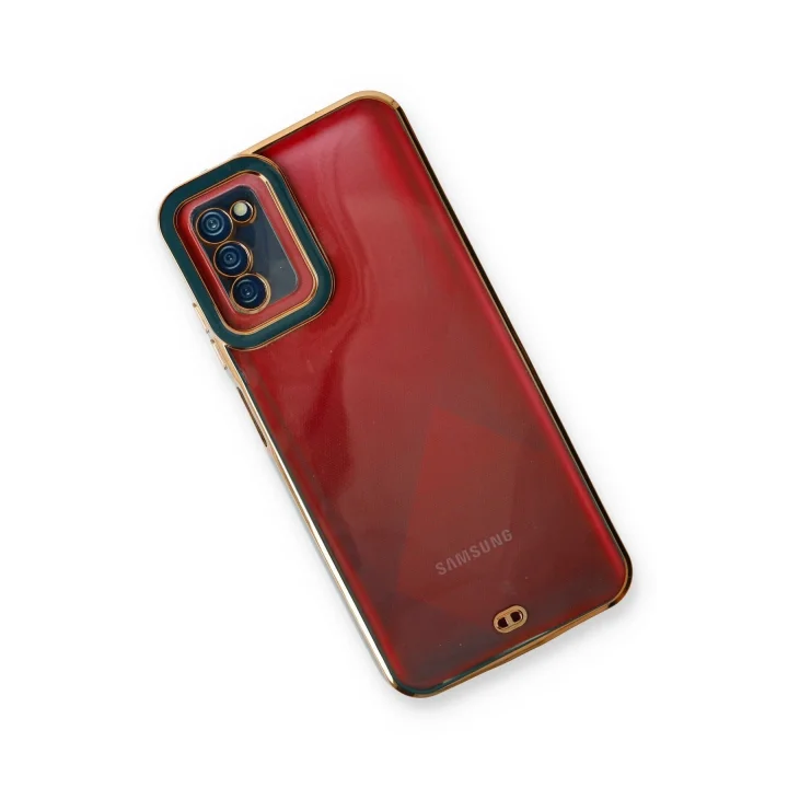 Mey İthalat®  Samsung Galaxy A03S Kılıf Liva Lens Silikon - Yeşil
