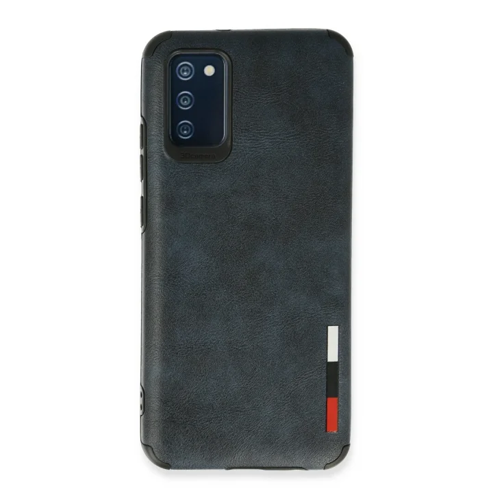 Mey İthalat®  Samsung Galaxy A03S Kılıf Loop Deri Silikon - Lacivert