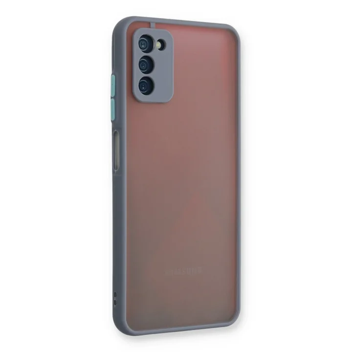 Mey İthalat®  Samsung Galaxy A03S Kılıf Montreal Silikon Kapak - Gri