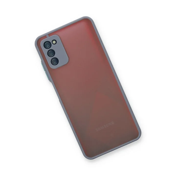 Mey İthalat®  Samsung Galaxy A03S Kılıf Montreal Silikon Kapak - Gri