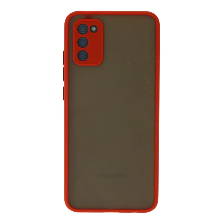 Mey İthalat®  Samsung Galaxy A03S Kılıf Montreal Silikon Kapak - Kırmızı
