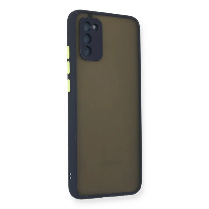 Mey İthalat®  Samsung Galaxy A03S Kılıf Montreal Silikon Kapak - Lacivert