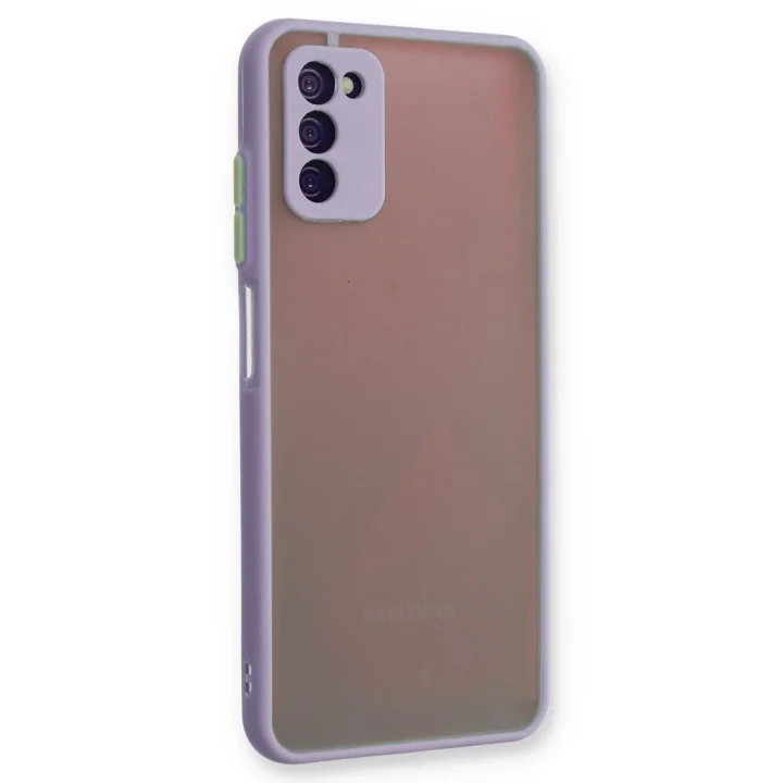 Mey İthalat®  Samsung Galaxy A03S Kılıf Montreal Silikon Kapak - Mor