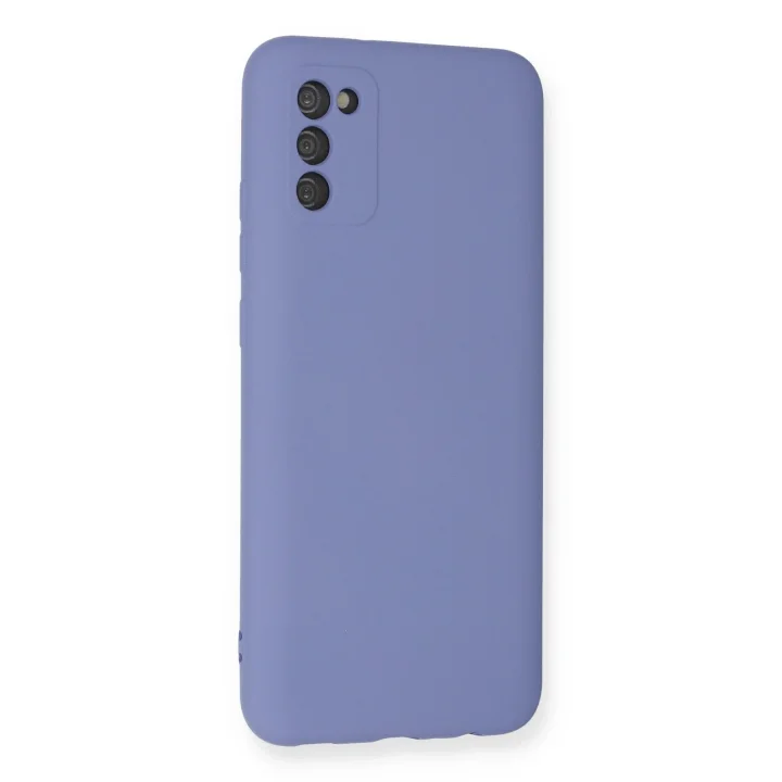 Mey İthalat®  Samsung Galaxy A03S Kılıf Nano içi Kadife Silikon - Lila