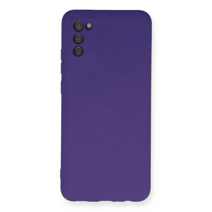 Mey İthalat®  Samsung Galaxy A03S Kılıf Nano içi Kadife Silikon - Mor