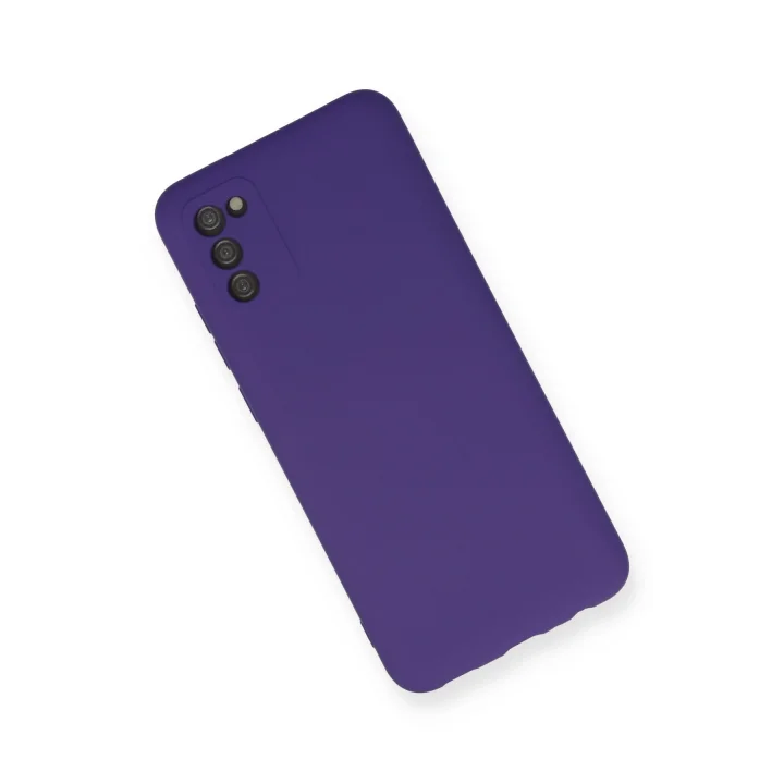 Mey İthalat®  Samsung Galaxy A03S Kılıf Nano içi Kadife Silikon - Mor