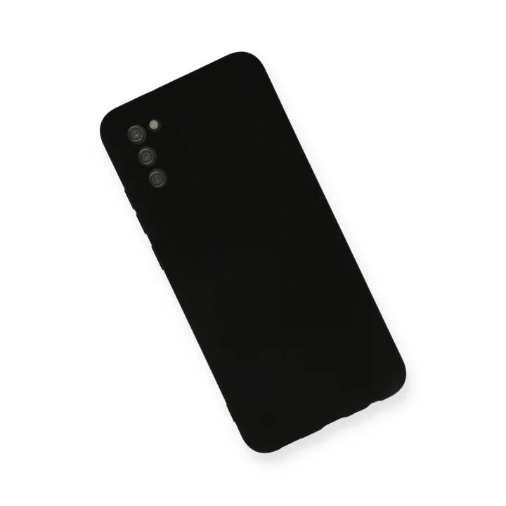 Mey İthalat®  Samsung Galaxy A03S Kılıf Nano içi Kadife Silikon - Siyah