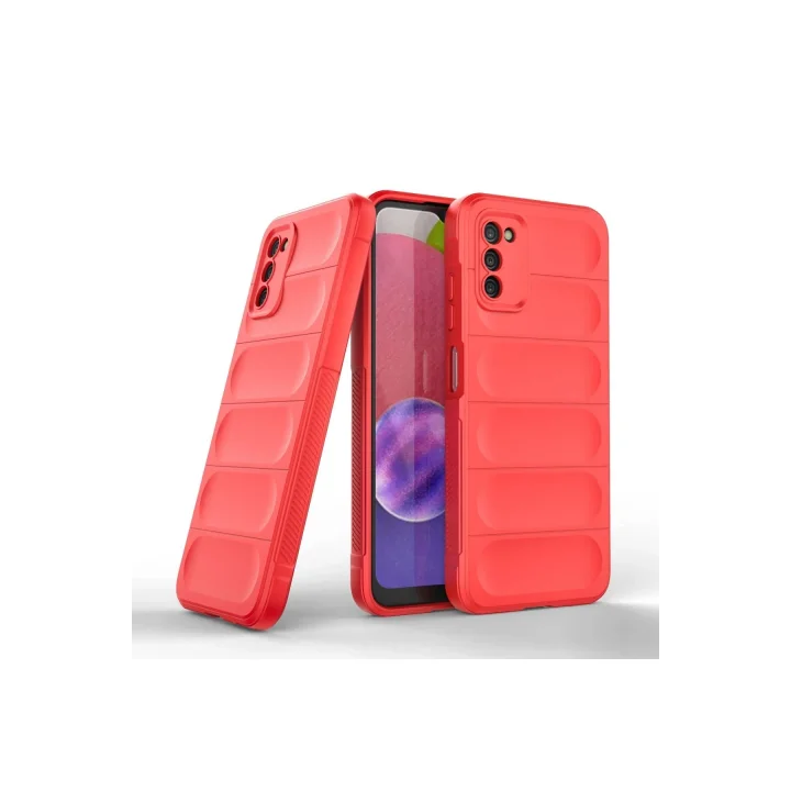 Mey İthalat®  Samsung Galaxy A03S Kılıf Optimum Silikon - Kırmızı