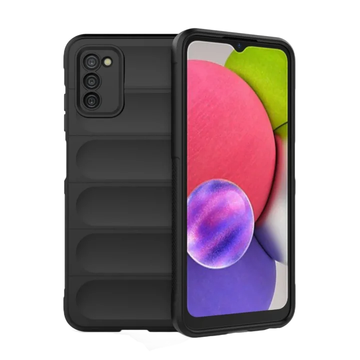 Mey İthalat®  Samsung Galaxy A03S Kılıf Optimum Silikon - Siyah