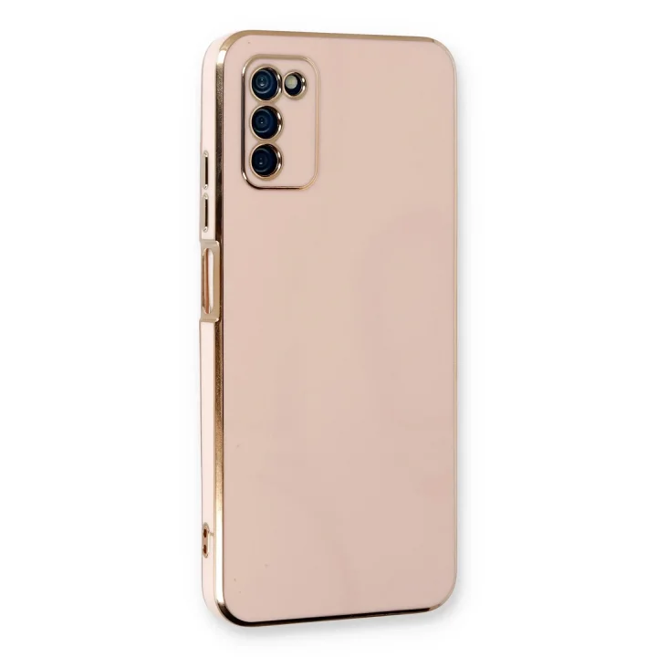 Mey İthalat®  Samsung Galaxy A03S Kılıf Volet Silikon - Pembe