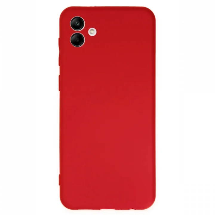 Mey İthalat®  Samsung Galaxy A04 Kılıf First Silikon - Kırmızı