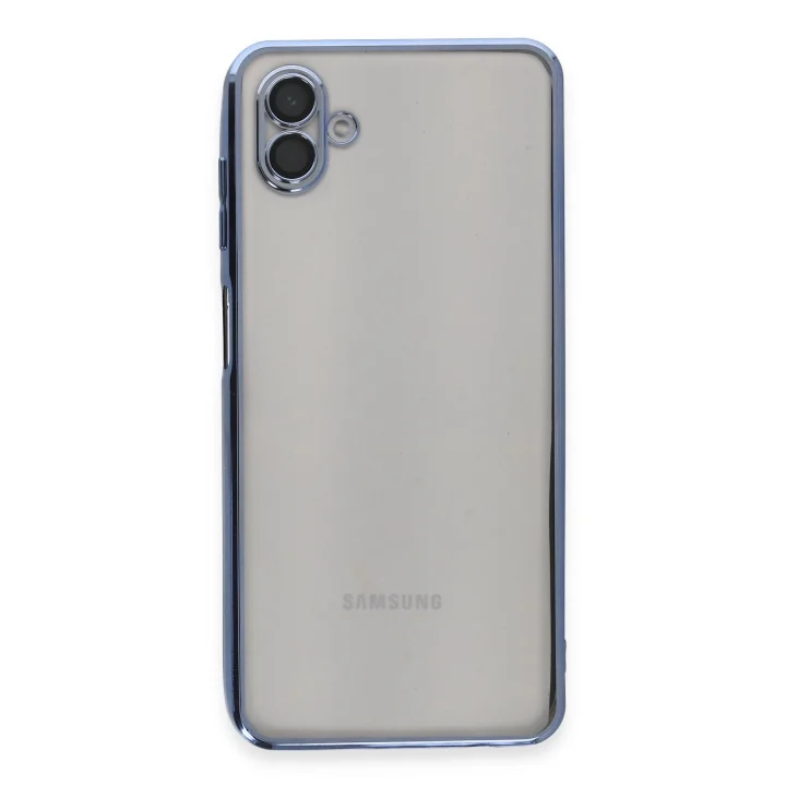 Mey İthalat®  Samsung Galaxy A04 Kılıf  Lensli Silikon - Açık Mavi