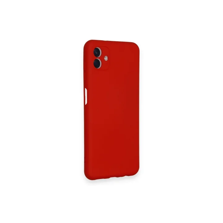 Mey İthalat®  Samsung Galaxy A04 Kılıf Nano içi Kadife Silikon - Kırmızı
