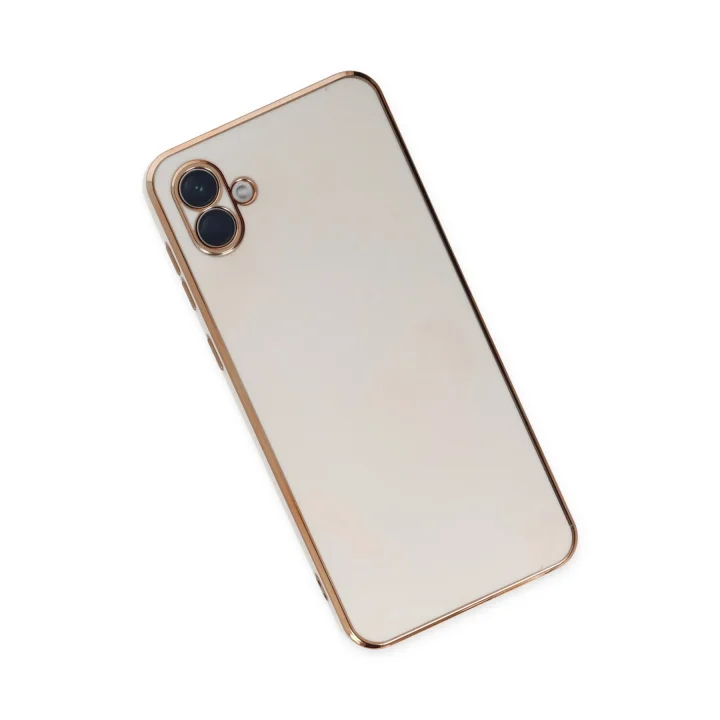 Mey İthalat®  Samsung Galaxy A04 Kılıf Volet Silikon - Beyaz