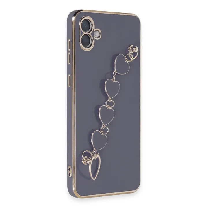 Mey İthalat®  Samsung Galaxy A04E Kılıf Esila Silikon - Gri