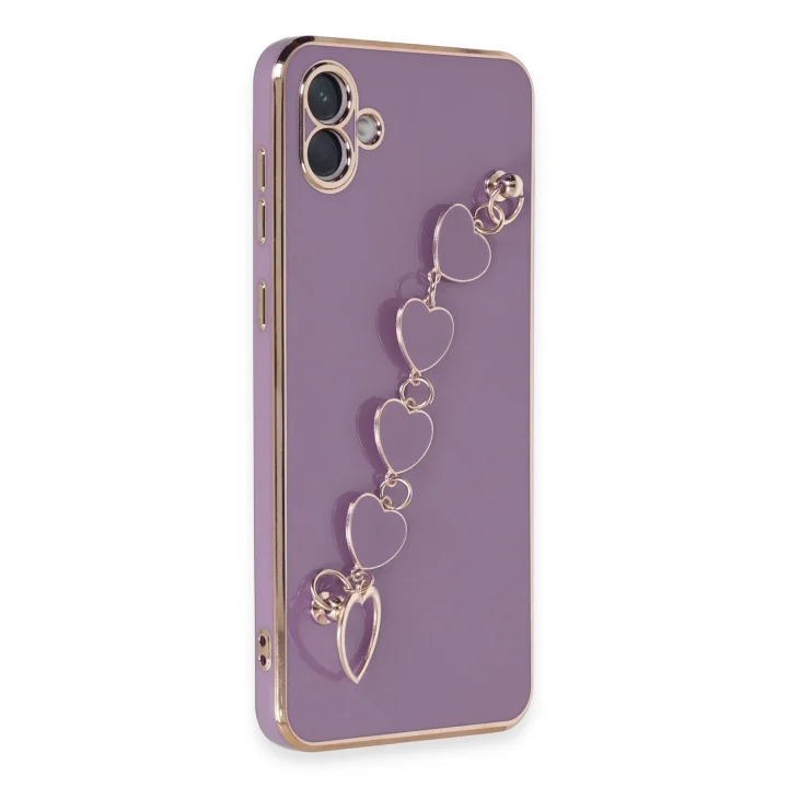 Mey İthalat®  Samsung Galaxy A04E Kılıf Esila Silikon - Mor