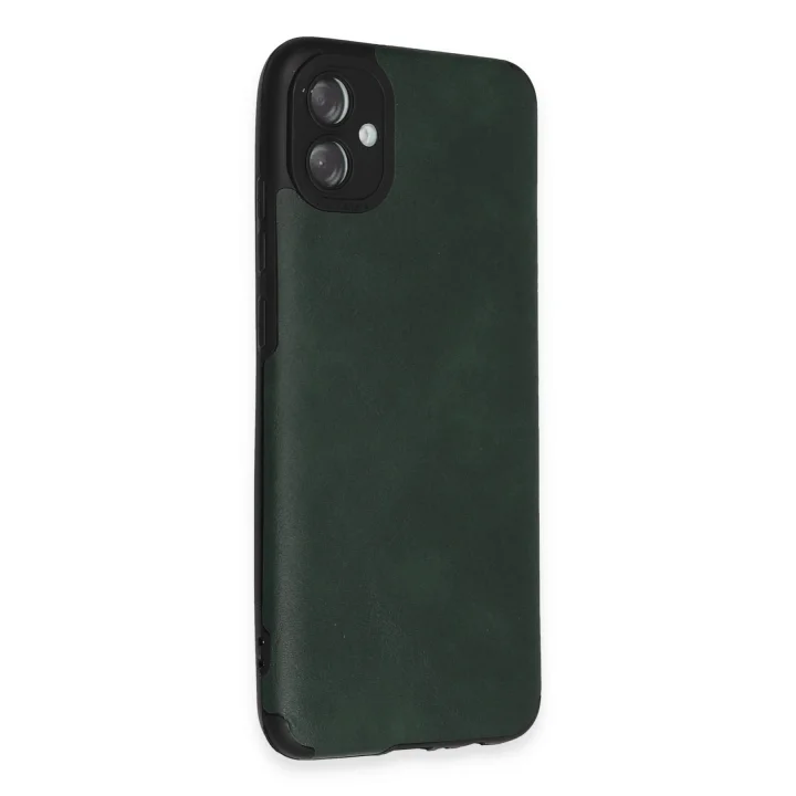 Mey İthalat®  Samsung Galaxy A04E Kılıf Loop Deri Silikon - Yeşil