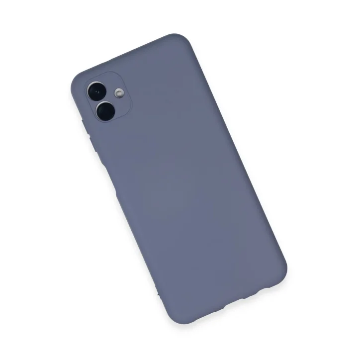 Mey İthalat®  Samsung Galaxy A04E Kılıf Nano içi Kadife Silikon - Gri