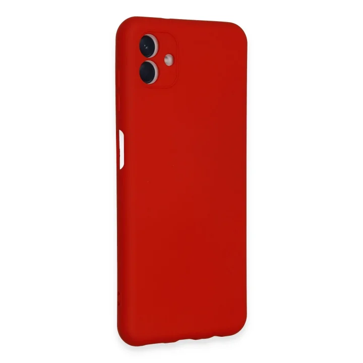 Mey İthalat®  Samsung Galaxy A04E Kılıf Nano içi Kadife Silikon - Kırmızı