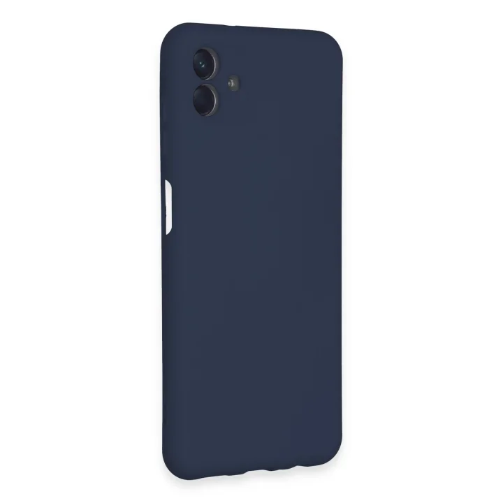 Mey İthalat®  Samsung Galaxy A04E Kılıf Nano içi Kadife Silikon - Lacivert