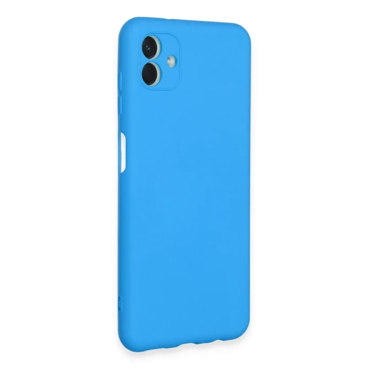 Mey İthalat®  Samsung Galaxy A04E Kılıf Nano içi Kadife Silikon - Mavi