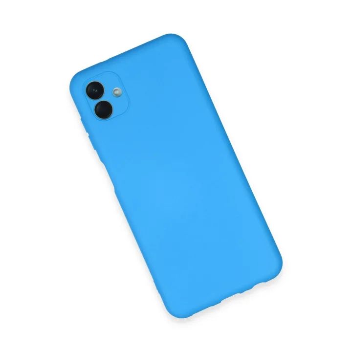 Mey İthalat®  Samsung Galaxy A04E Kılıf Nano içi Kadife Silikon - Mavi