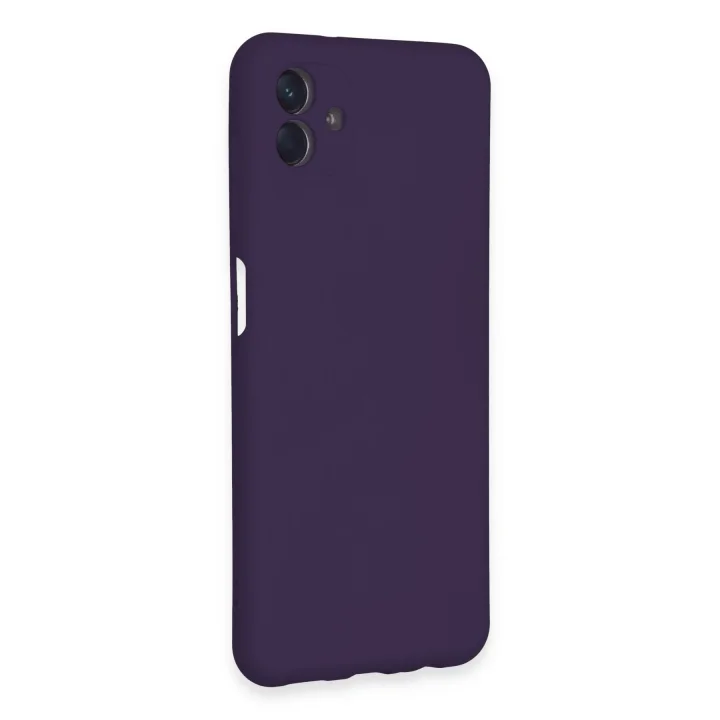 Mey İthalat®  Samsung Galaxy A04E Kılıf Nano içi Kadife Silikon - Mor