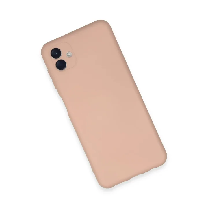 Mey İthalat®  Samsung Galaxy A04E Kılıf Nano içi Kadife Silikon - Pudra