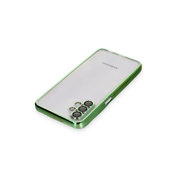 Mey İthalat®  Samsung Galaxy A04S Kılıf  Lensli Silikon - Yeşil