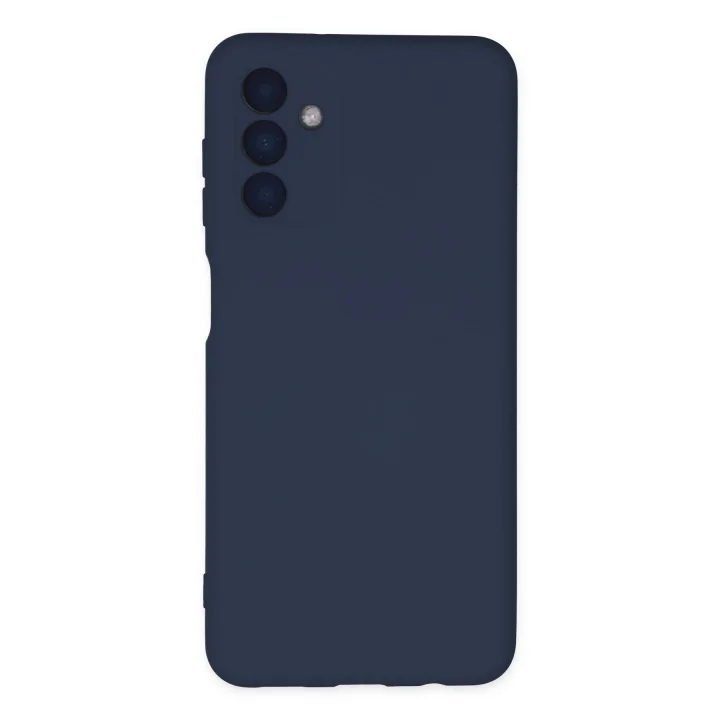 Mey İthalat®  Samsung Galaxy A04S Kılıf Nano içi Kadife Silikon - Lacivert