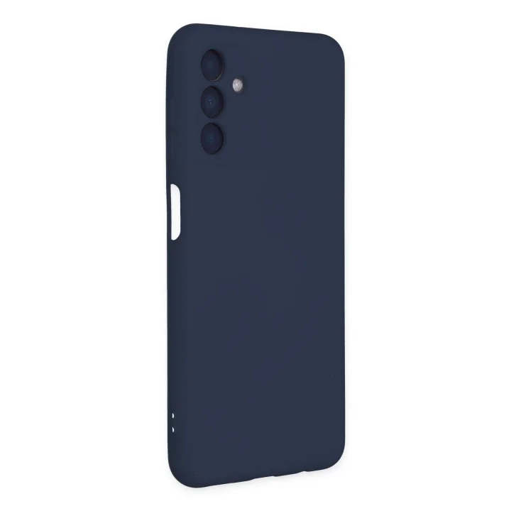 Mey İthalat®  Samsung Galaxy A04S Kılıf Nano içi Kadife Silikon - Lacivert