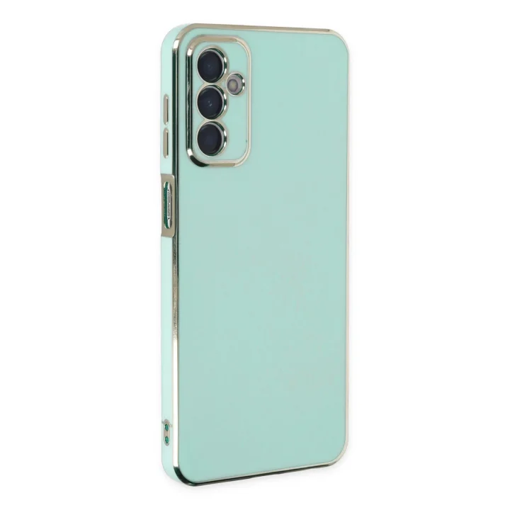Mey İthalat®  Samsung Galaxy A04S Kılıf Volet Silikon - Açık Yeşil